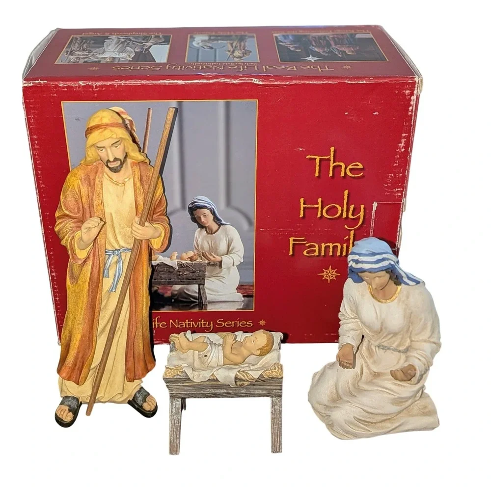 Three Kings Gifts The Holy Family Real Life Nativity‎ Series 4 Piece Set Boxed